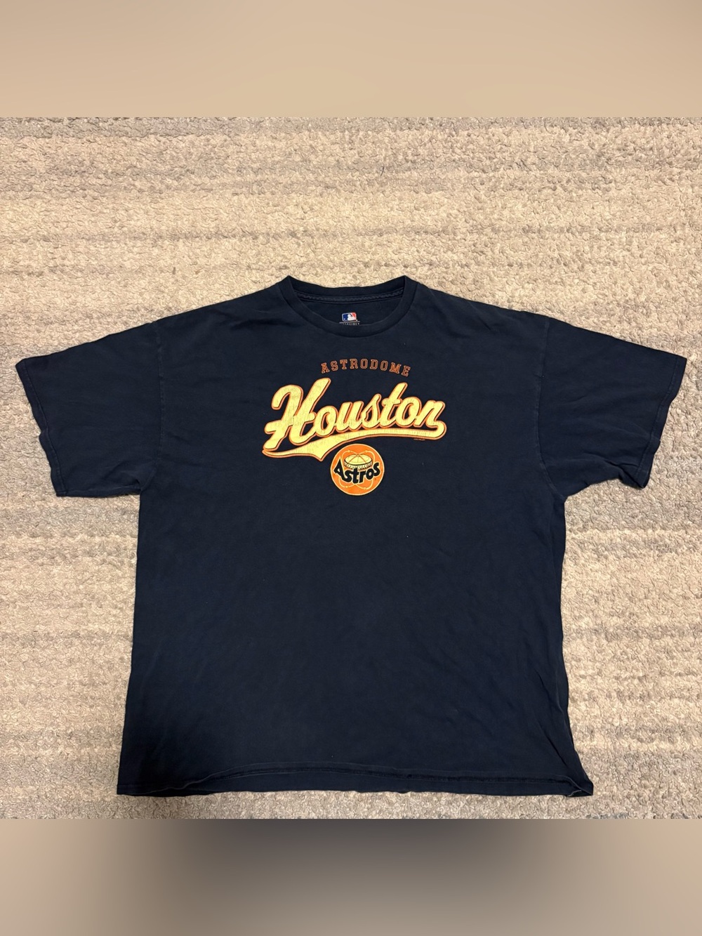 MLB Genuine Merchandise Houston Astros Astrodome T-Shirt Navy Men's 2XL